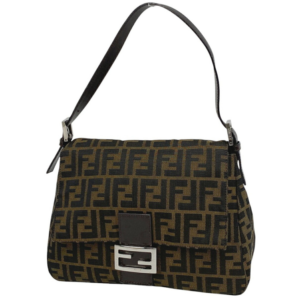 Fendi Zucca shoulder bag Mamma Bucket One Shoulder Hobo handbag canvas brown